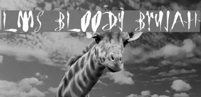 LMS Bloody Brujah Font examples