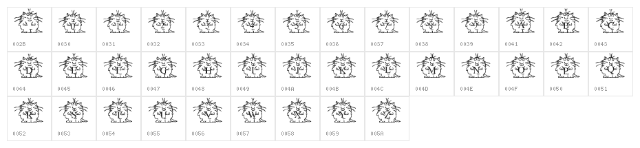 LMS Boyton Alphabet Character Map