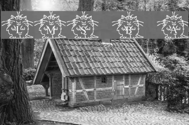 LMS Boyton Alphabet Font examples