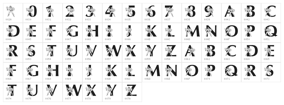 LMS By The Power of Grayskull Character Map