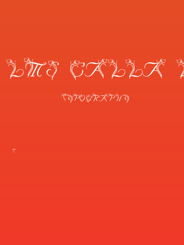 LMS Calla Lily Poster