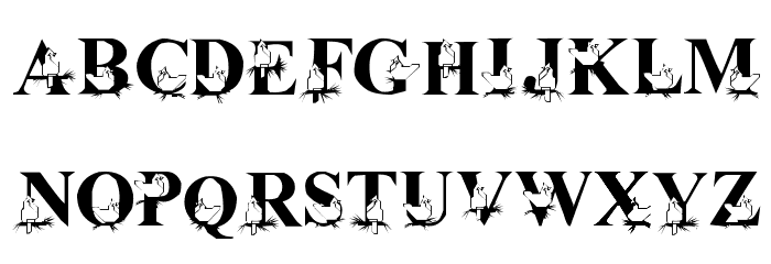 LMS Christmas Cardinals Font OTHER CHARS