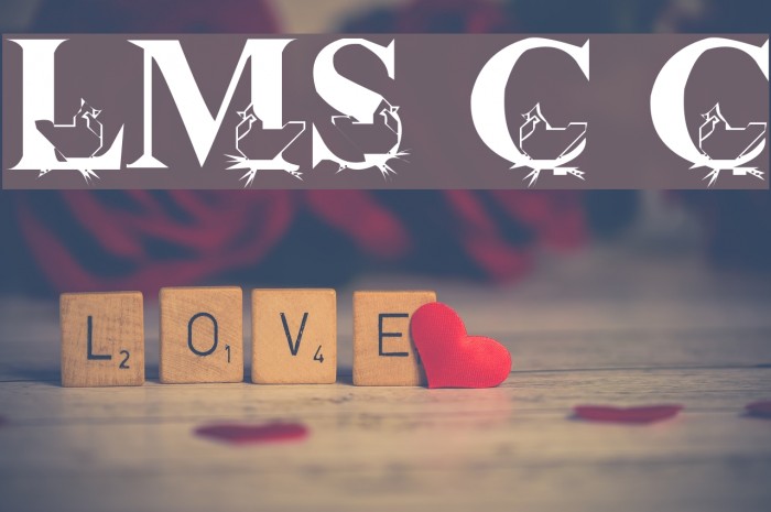LMS Christmas Cardinals Font examples