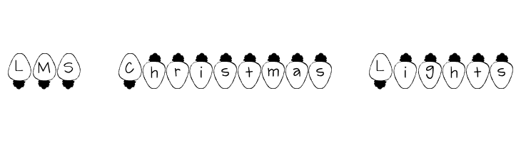 LMS Christmas Lights  Frei Schriftart Herunterladen
