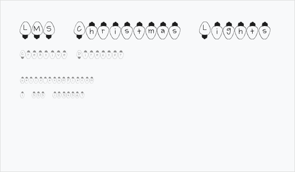 LMS Christmas Lights Business Card