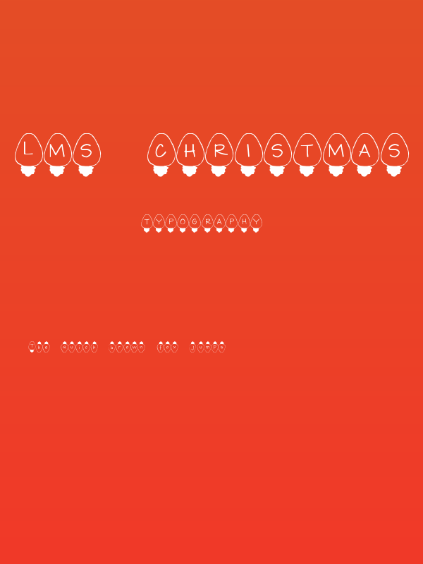 LMS Christmas Lights Poster