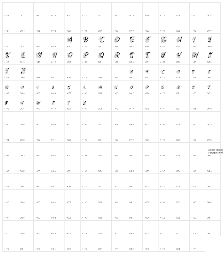 LMS Color Kids Outlined Character Map