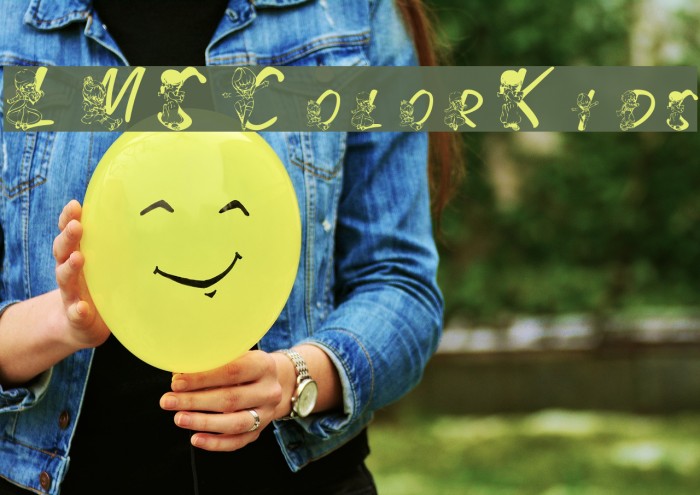 LMS Color Kids Font examples