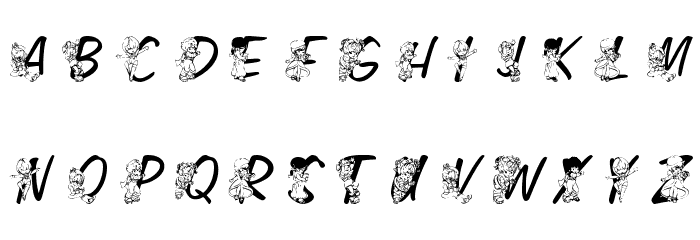 LMS Color Kids Font LOWERCASE