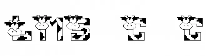 LMS Conrad's Cows  Frei Schriftart Herunterladen