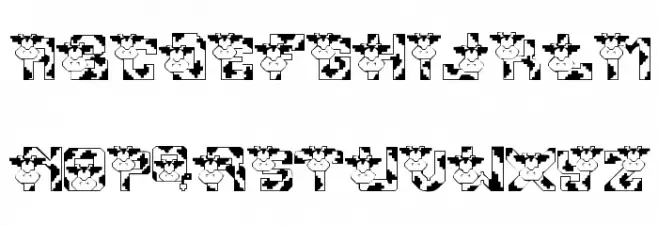 LMS Conrad's Cows Font OTHER CHARS