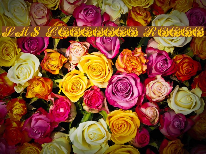LMS Corinne's Roses Font examples