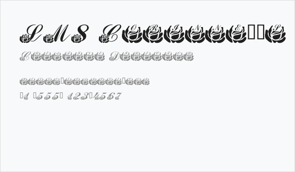 LMS Corinne's Roses Business Card