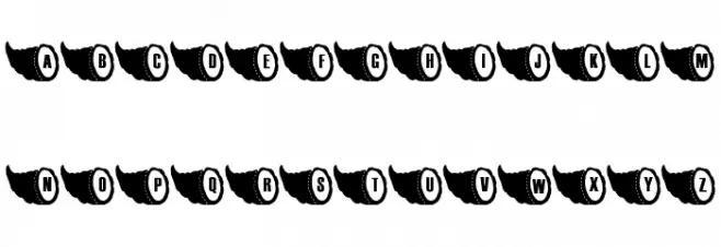 LMS Cornicopia of Thanks Fonte MAIÚSCULAS