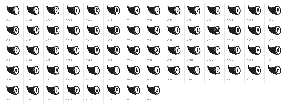 LMS Cornicopia of Thanks Character Map