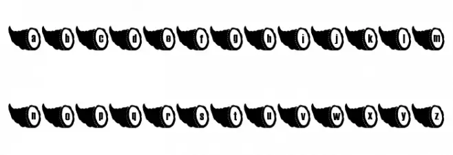 LMS Cornicopia of Thanks Schriftart Kleinbuchstaben