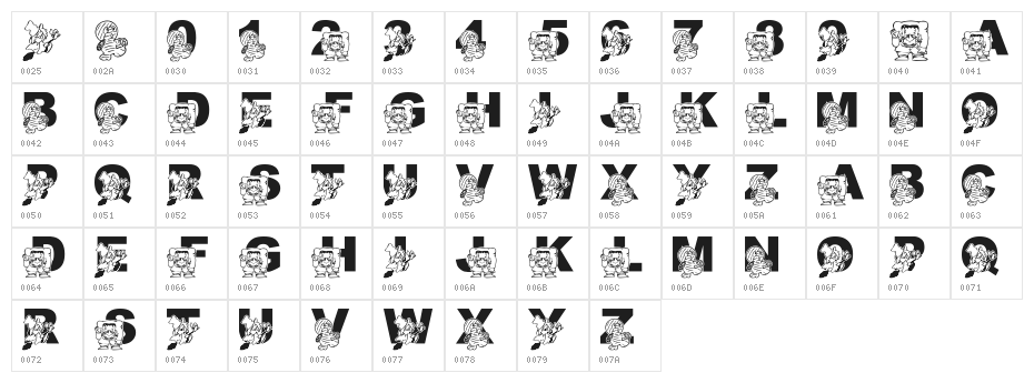 LMS Costume Party Character Map