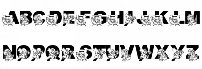 LMS Costume Party Font LOWERCASE