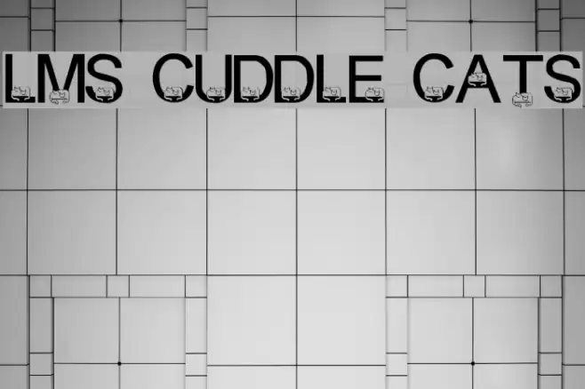LMS Cuddle Cats Font examples