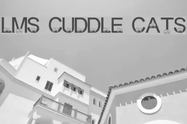LMS Cuddle Cats Font examples