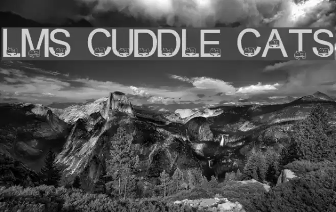 LMS Cuddle Cats Font examples