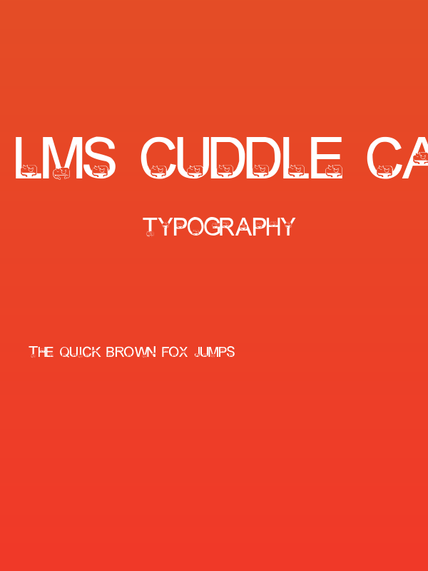 LMS Cuddle Cats Poster