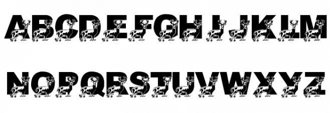LMS Daddy Deer Schriftart Groß