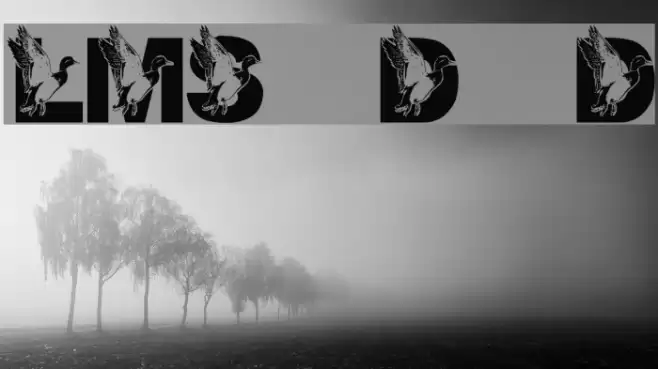 LMS Dad's Duck Font examples