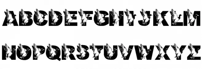 LMS Dad's Duck Font LOWERCASE