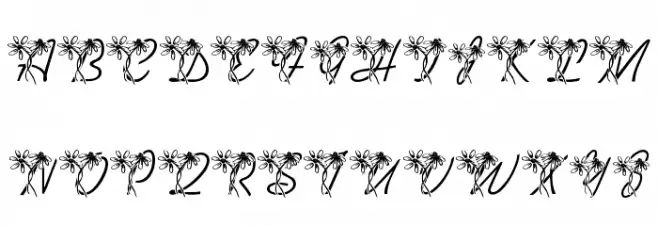 LMS Daisy Days 字体 大写