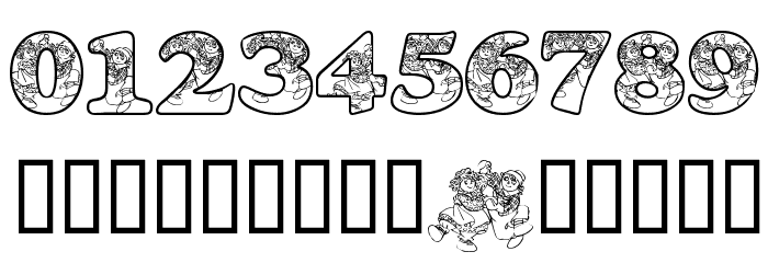 LMS Dancing Rag Dolls Font OTHER CHARS