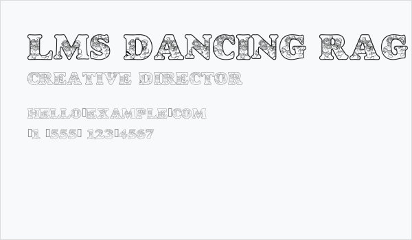 LMS Dancing Rag Dolls Business Card