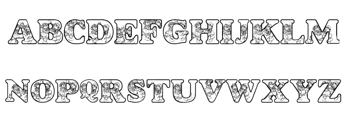 LMS Dancing Rag Dolls Font LOWERCASE