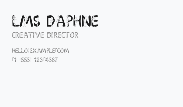 LMS Daphne Business Card