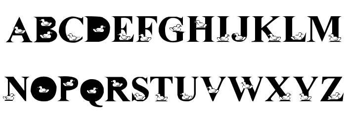 LMS David's Ducks Font OTHER CHARS