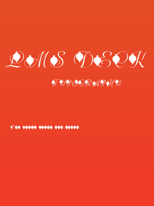 LMS Deck The Font Poster