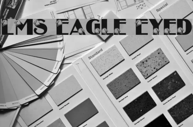 LMS Eagle Eyed Font examples