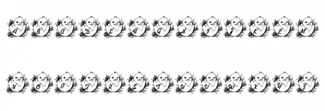 LMS Easter Chick フォント 小文字