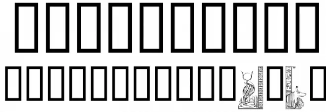 LMS Egyptian Bookends Font OTHER CHARS