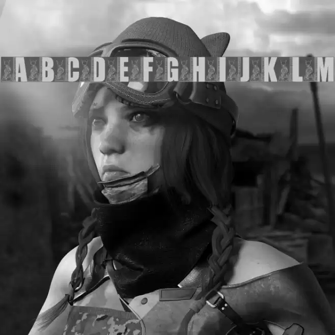 LMS Egyptian Bookends Font examples