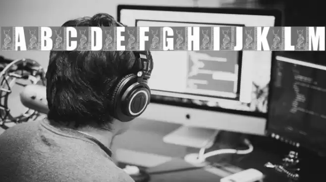 LMS Egyptian Bookends Font examples