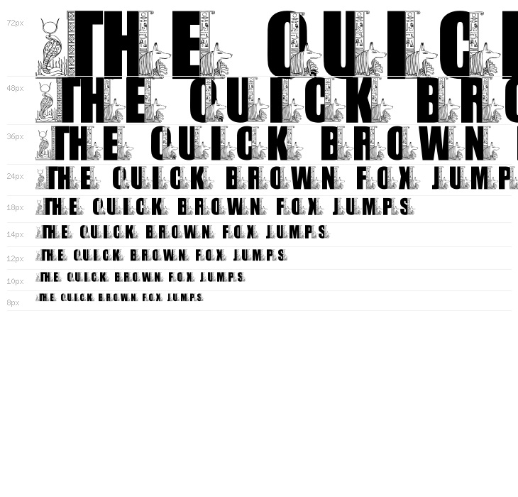 LMS Egyptian Bookends Waterfall