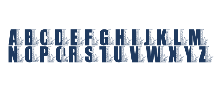 LMS Egyptian Bookends Lowercase