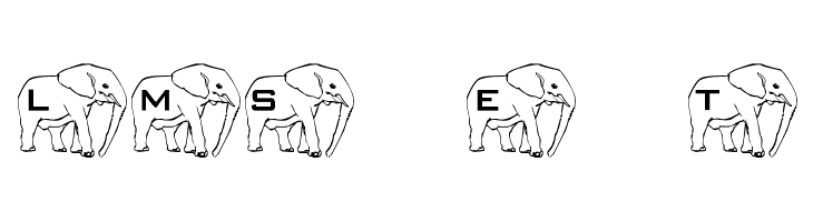 LMS Elephant Tattoo  フリーフォントのダウンロード