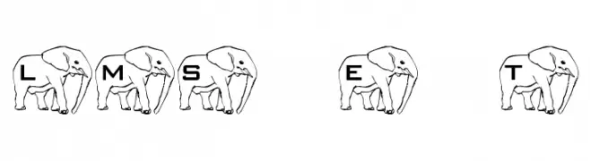 LMS Elephant Tattoo  Free Fonts Download