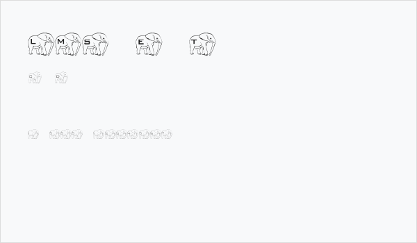 LMS Elephant Tattoo Business Card