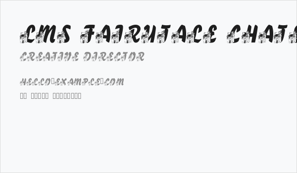 LMS Fairytale Chateau Business Card