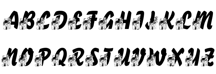 LMS Fairytale Chateau Font LOWERCASE