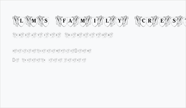 LMS Family Crest Business Card