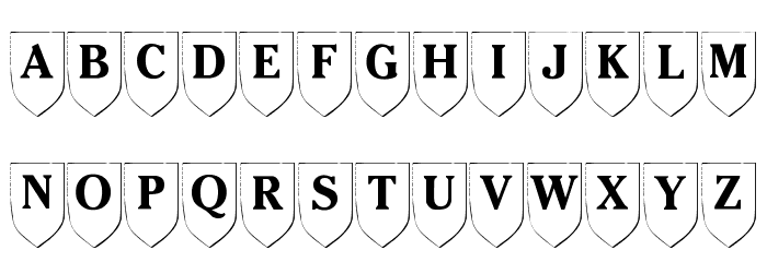 LMS Family Shield Font LOWERCASE